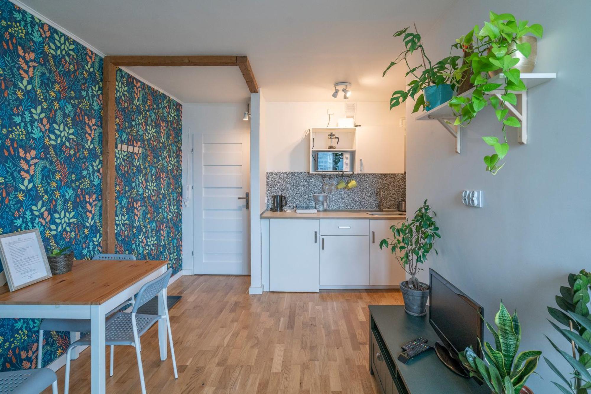 Green Studio In The City Center Of Wrocław Extérieur photo